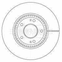 BORG & BECK Тормозной диск BBD4523